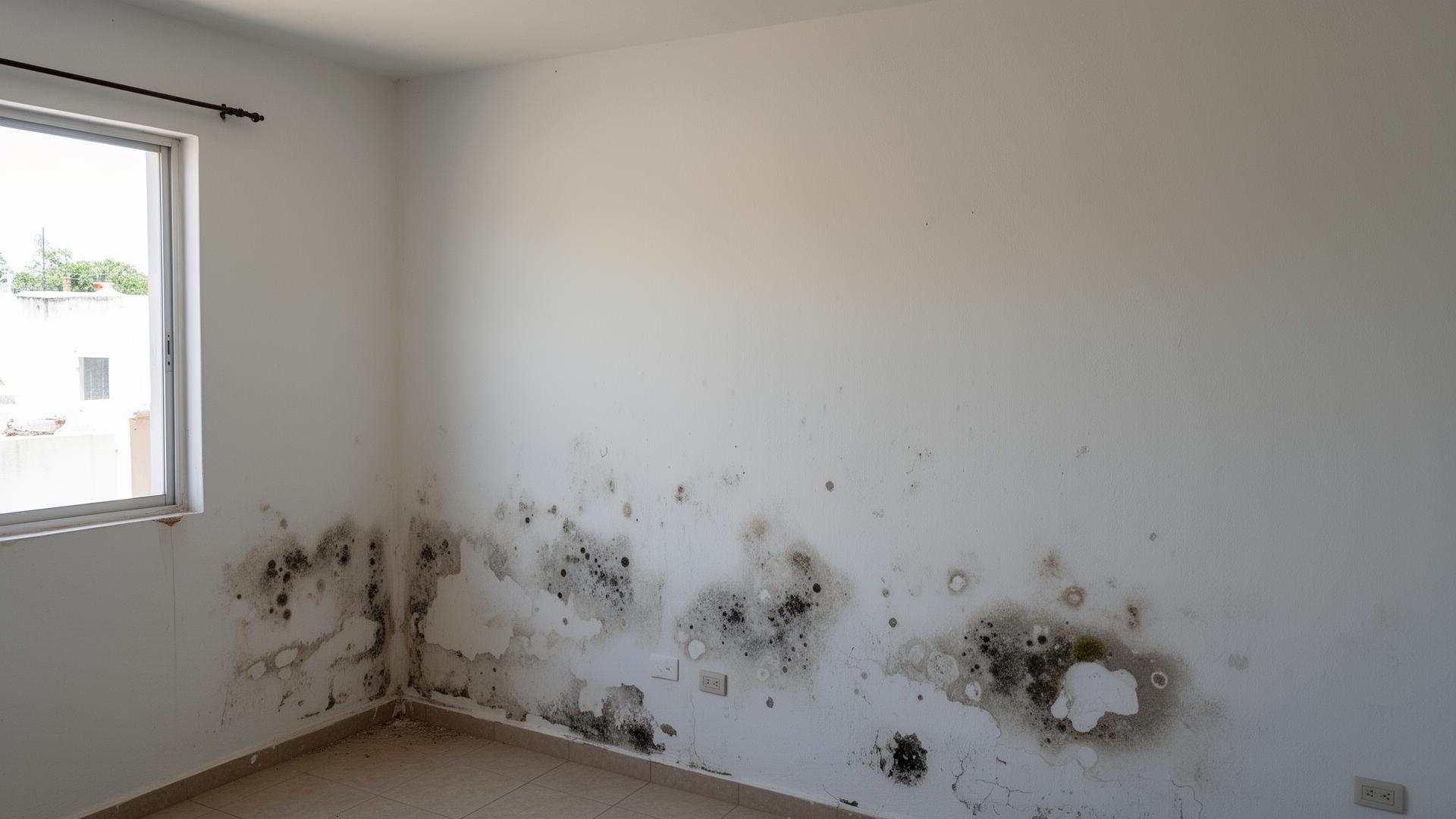 Casa con vicios ocultos: humedad y daños en las paredes